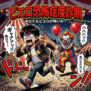 ピエロ恐怖症（コウルロフォビア）度診断