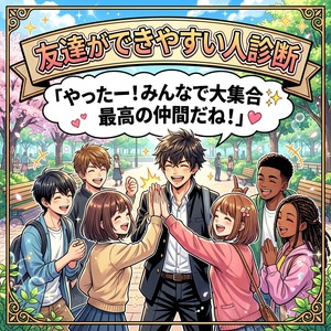友達ができやすい人診断