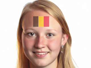 AR National Flag Body Paint(Belgium)