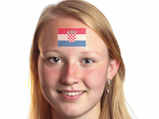 AR National Flag Body Paint(Croatia)